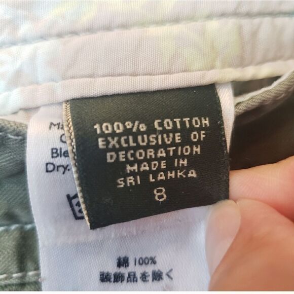 EDDIE BAUER Hiking Cargo Shorts Pine Green Women's 8 - Picture 6 of 7